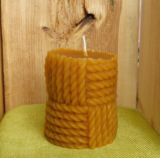 Beeswax Rope Pillar